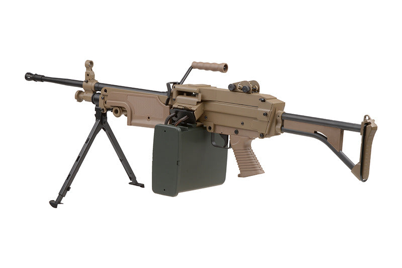 Minimi MK1 "Saw" Versione Carrista (Black Hawk Down) Tan by A&K