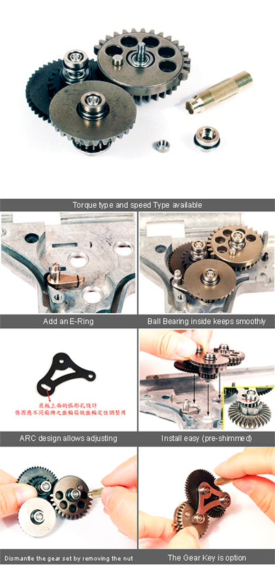 Ingranaggi Modify MGS Smooth 6mm. Speed 2°-3° Gen.