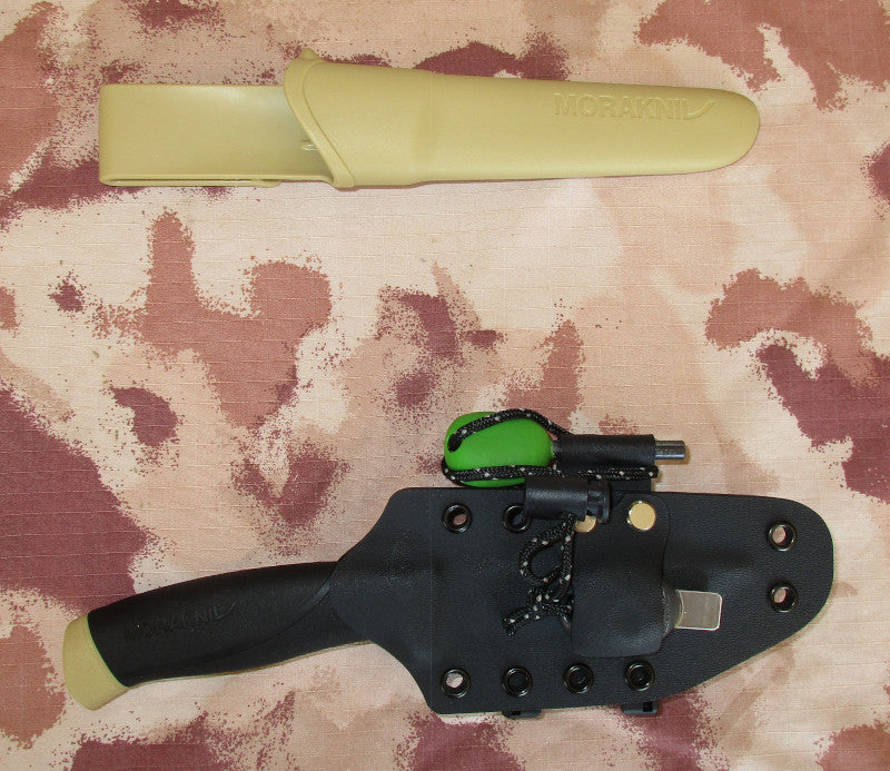 Morakniv Companion Desert con Fodero in Kydex Artigianale e Acciarino by Mora Knives