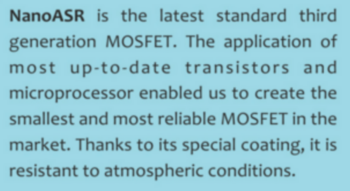 Mosfet Nano ASR by Gate