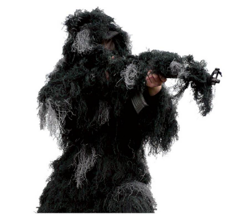 Night - CQB Fighter Black Ghillie Suit