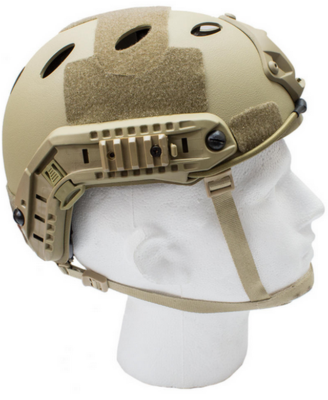 Nuprol Tan FAST Railed Helmet by We