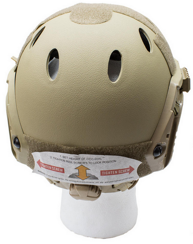 Nuprol Tan FAST Railed Helmet by We