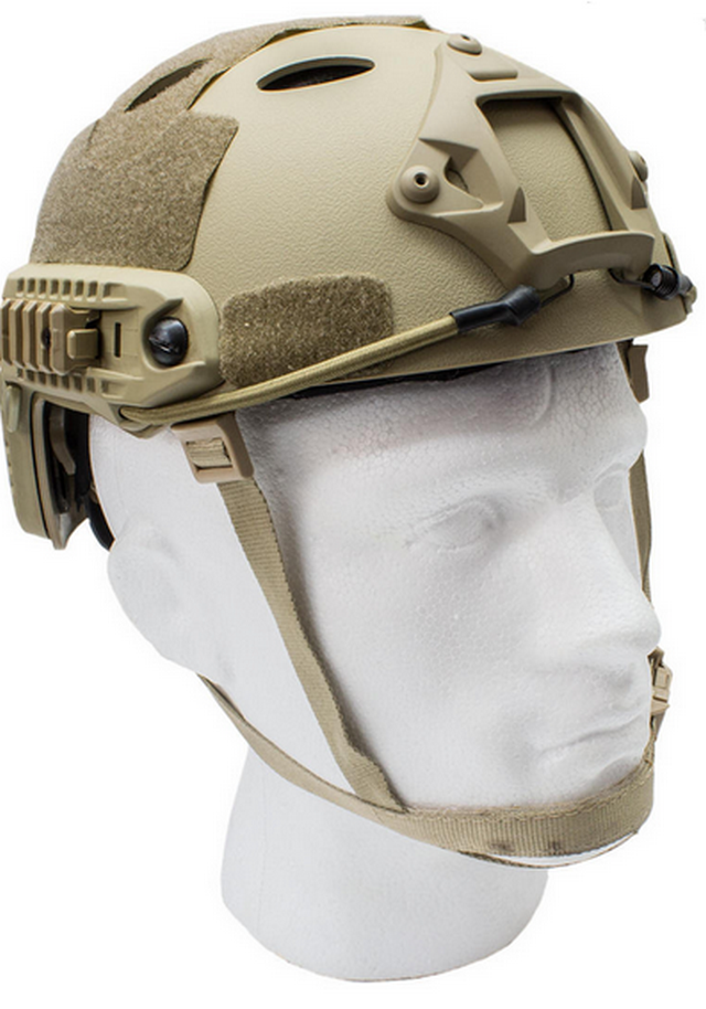 Nuprol Tan FAST Railed Helmet by We