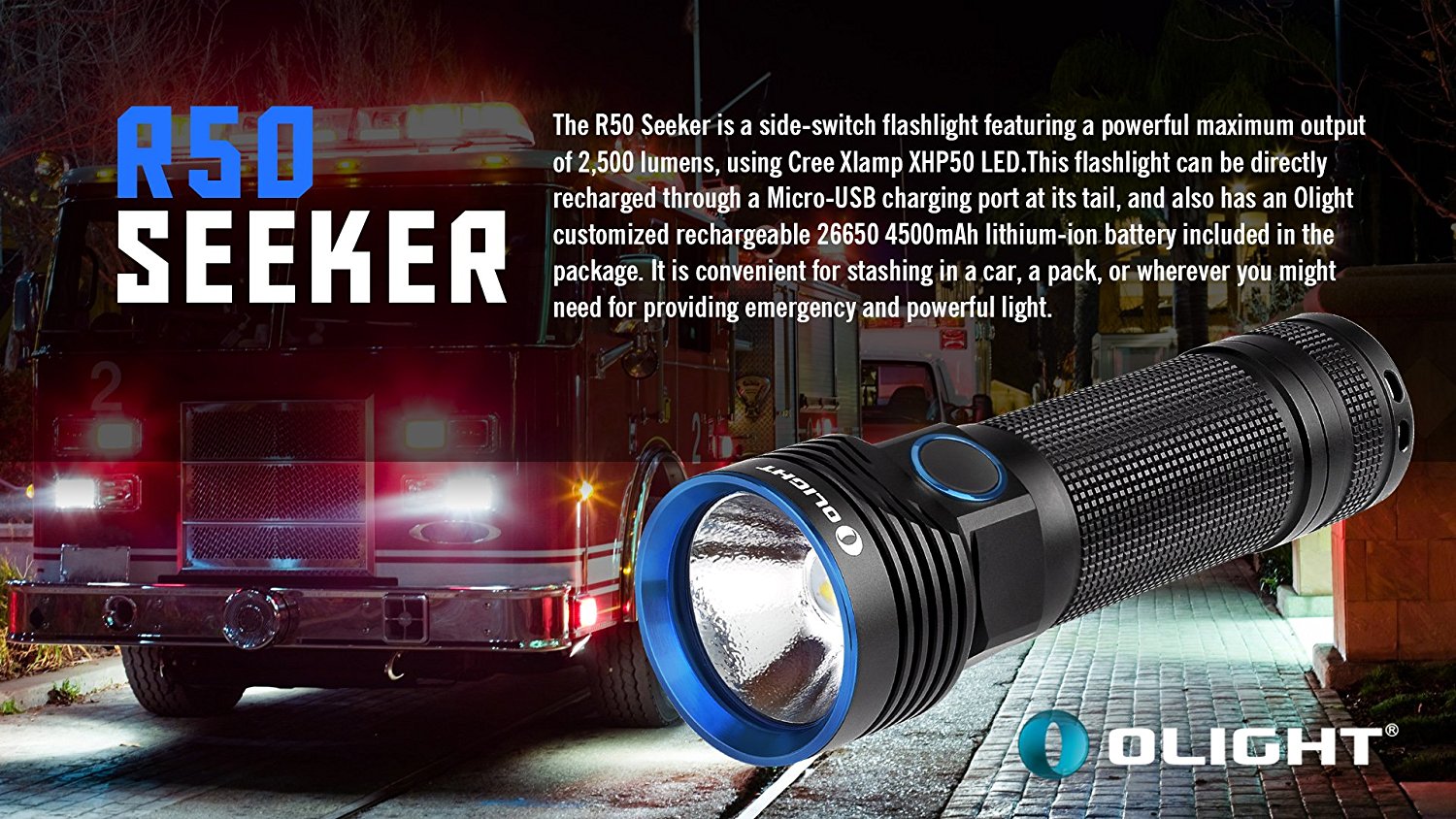 R50 Seeker 2500 Lumen by olight Technology