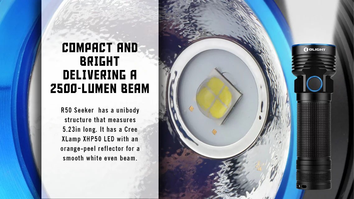 R50 Seeker 2500 Lumen by olight Technology