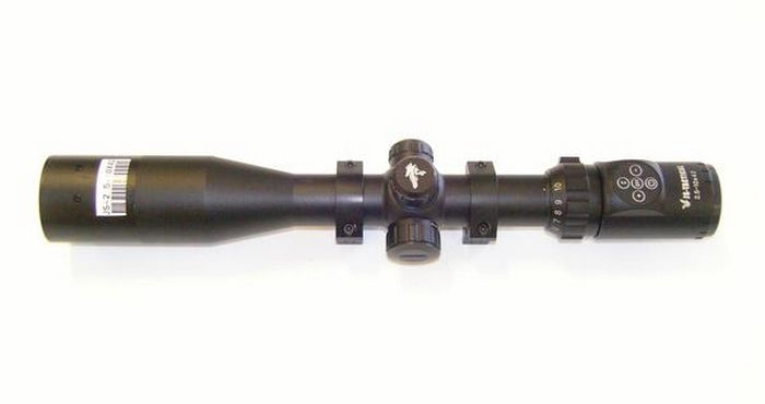 2 5-10X42 con Laser Integrato Completa di Anelli by Js- Tactical