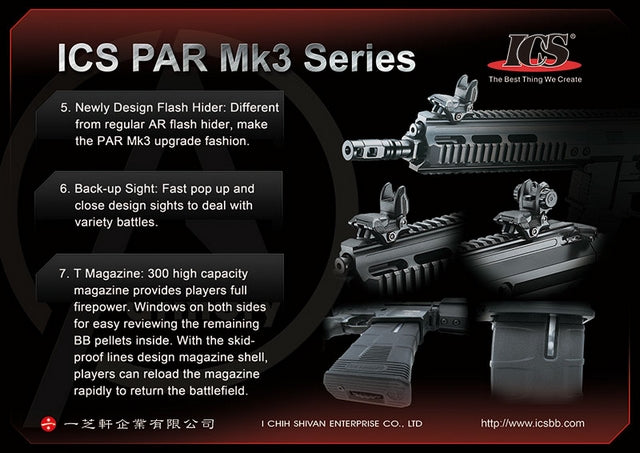 PAR Mk3 R Tan 14.50" MTR Stock Blow Back EBB IMT-291-1 by Ics