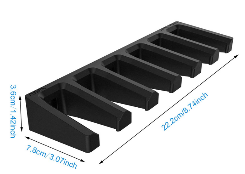AR15-M4 Polymer Magazine Standard 6 x Wall Mount Mag Holder Home Magazine Storage Rack by Spartan Mounts