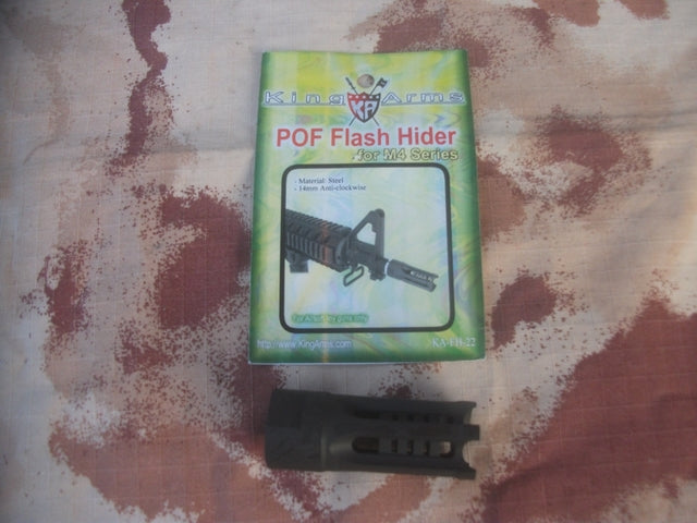 POF 100% Steel Spegnifiamma 14mm. SX by King Arms