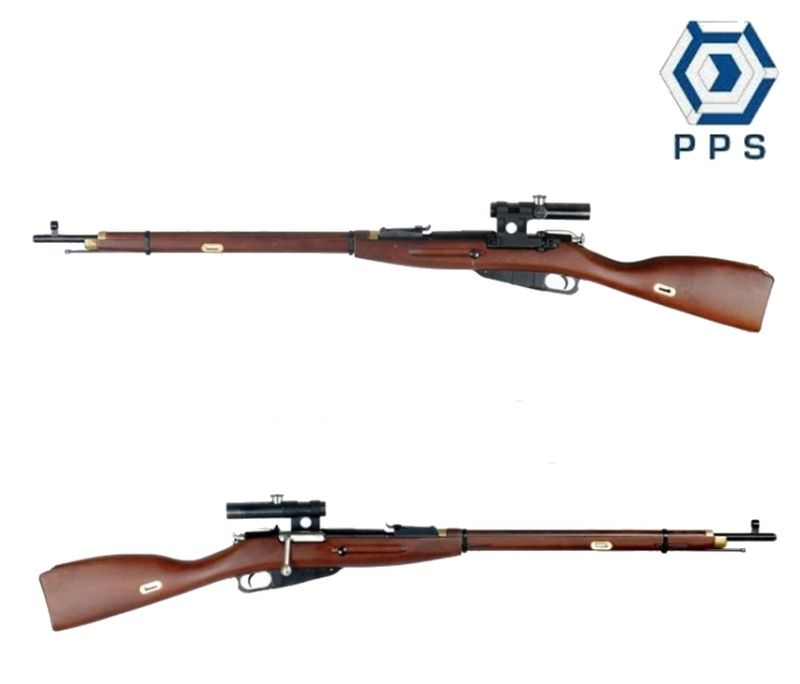 PPS Mosin Nagant M1891-30 PU Scope Full Wood & Metal Spring Bolt Action Rifle by PPS Technology