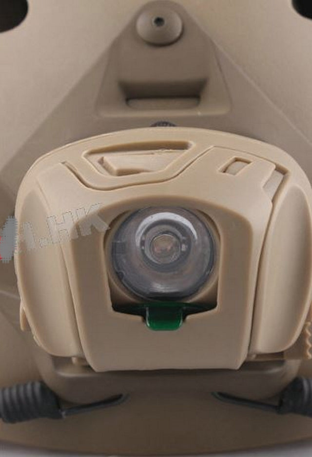 PS Military Tan Helmet-MOLLE Lamp Set by Big Dragon