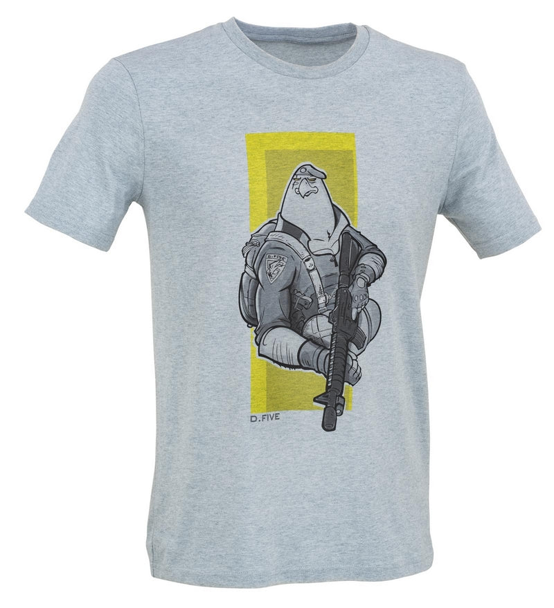 Paratrooper Eagle Heather Ice Blue T-Shirt by Defcon 5