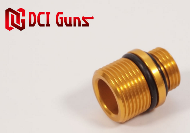Pistol-Handgun Gold Adaptor 11mm. CW to 14mm. CCW by DCI Guns