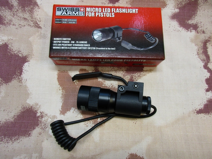 Pistol - Rifle Flashlight 3W 75 Lumens con Comando Remoto