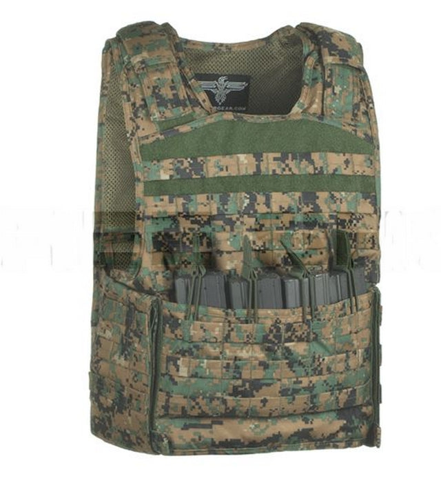 Plate Carrier Combo Modular Marpat Woodland by Invader Gear