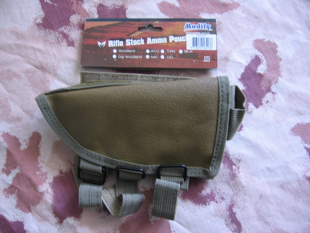 Poggia Guancia Rifle Stock Ammo Pouch MC Multicam by Modify Tech