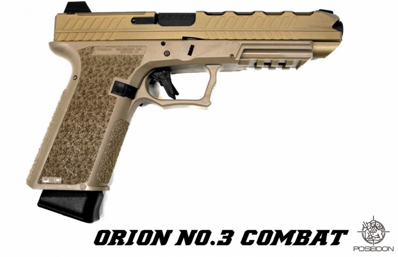 Poseidon Performance Orion 3 P80 Semi - Full Auto Alluminum Slide GBB Tan Version by Poseidon