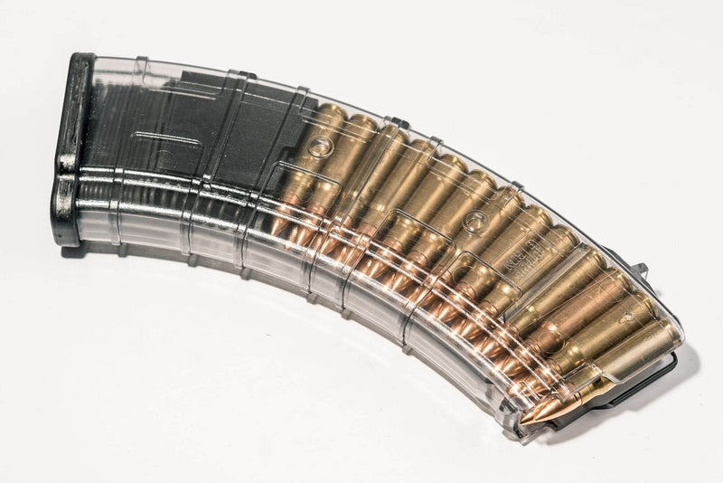 PufGun AK - SAIGA Cal 7.62X39 Transparent Magazine 29 Rnd Caricatore Trasparente by PufGun
