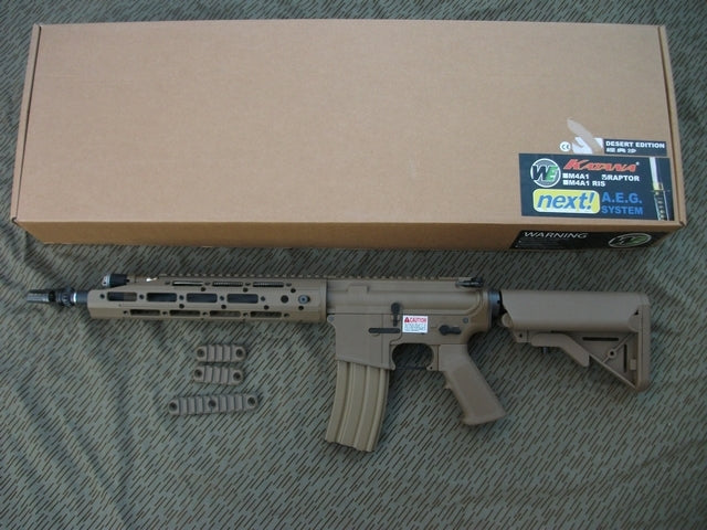 Katana Raptor RED CYLINDER M4 Tan Full Metal by WE