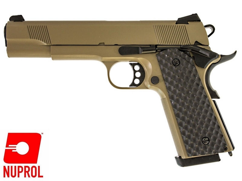 Raven 1911 MEU GBB Gas Blowback Full Metal Tan by Raven Airsoft