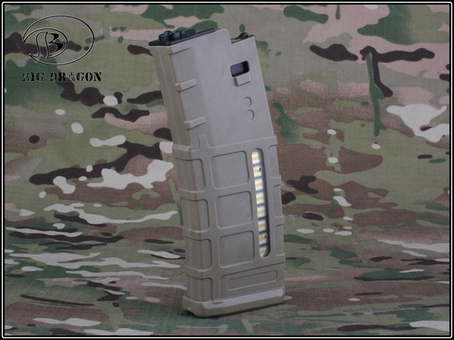 Recoil M4 Mid Cap Mag 80bb Tan by Big Dragon