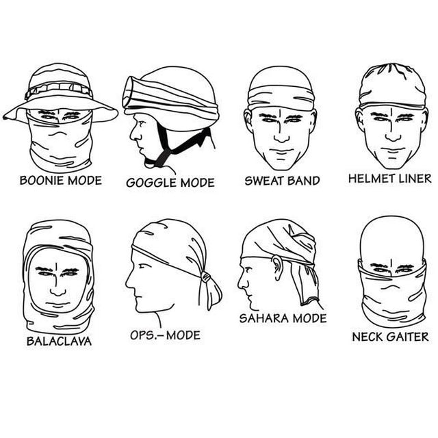 Recon Wrap Multi Function Hood Mandrake Kryptek Type by Emerson