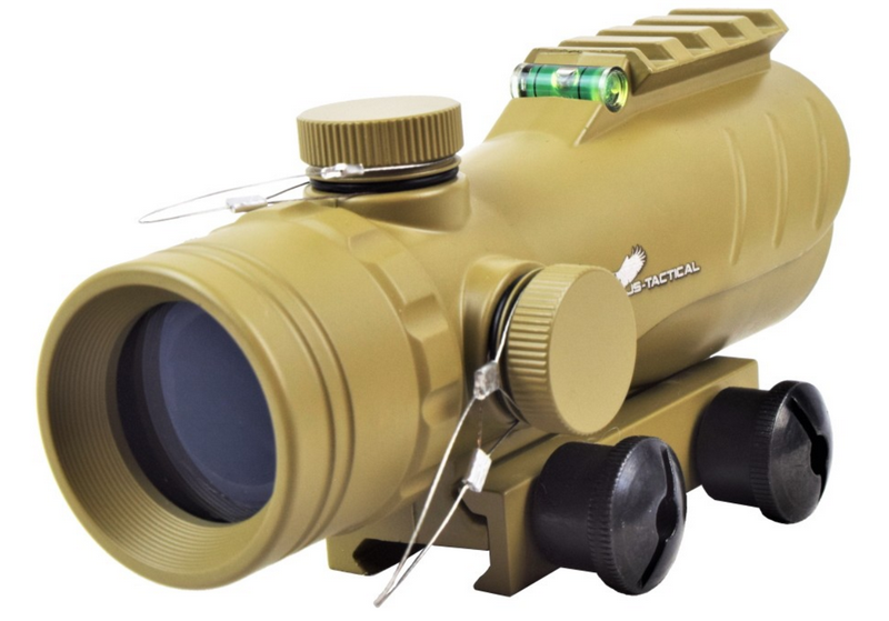 Red Dot 30mm. ACOG Type Shock & Fog Proof Tan by Js-Tactical