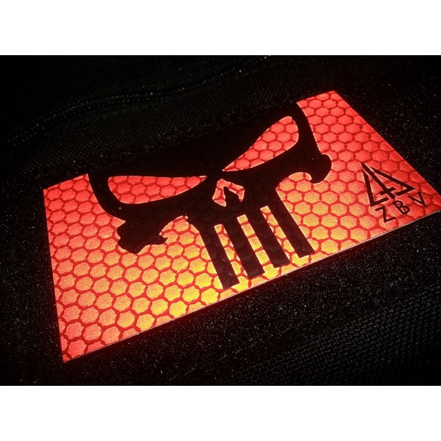Punisher Red 3D Reflektive Patch by JTG