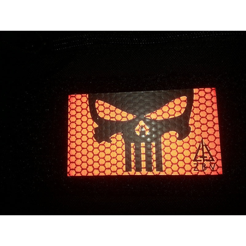 Punisher Red 3D Reflektive Patch by JTG