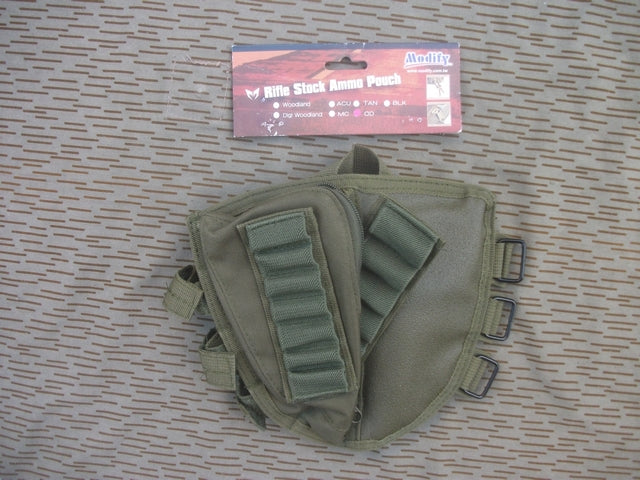 Poggia Guancia Rifle Stock Ammo Pouch OD by Modify Tech