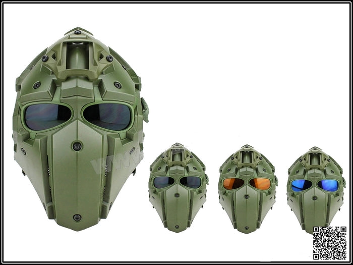 Ronin OD Fan Full Mask Ventilated w.3 Lenses One Set NVG Mount by Big Dragon