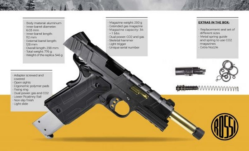 Rossi 1911 Rewdwings GBB Pistol