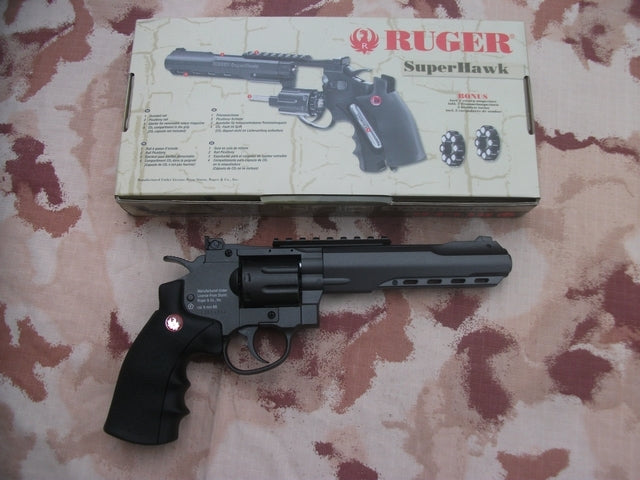 RUGER Super Hawk 6" 295mm. Co2 Black Version 8 Shots by Umarex