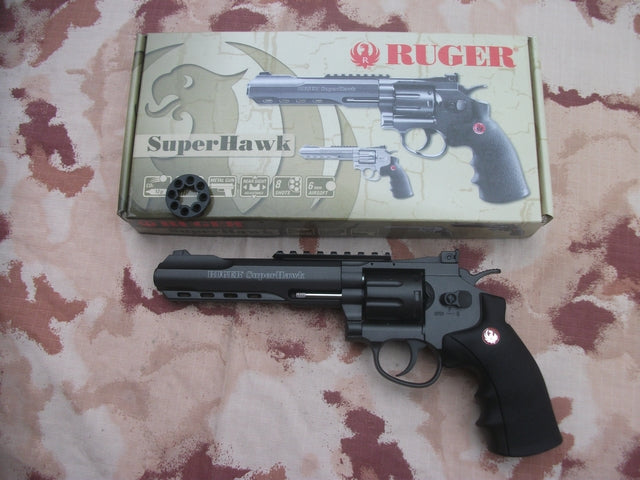 RUGER Super Hawk 6" 295mm. Co2 Black Version 8 Shots by Umarex