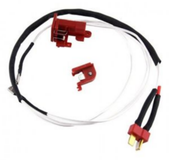 M4 - M16 SHS Contatti Grilletto Impianto Elettrico con Cavetteria Argentata e Connettore Deans T-Shape by SHS