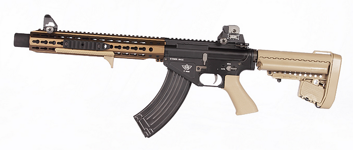 SR47 BR47 Keymod Supressor Tan B.R.S.S. Recoil Shock System by Bolt
