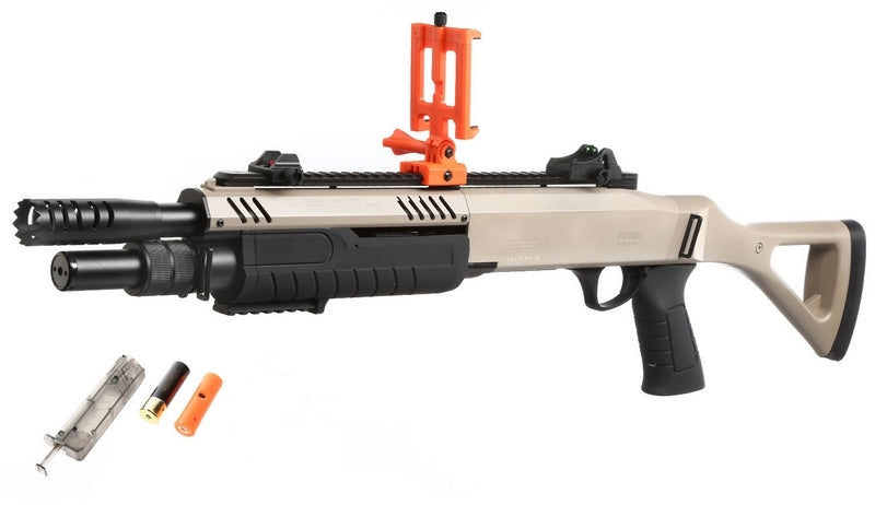 STF12 Spring VR Tan Shotgun Bluetooth Version by Bo Manufacture Fabarm x Shooter AR