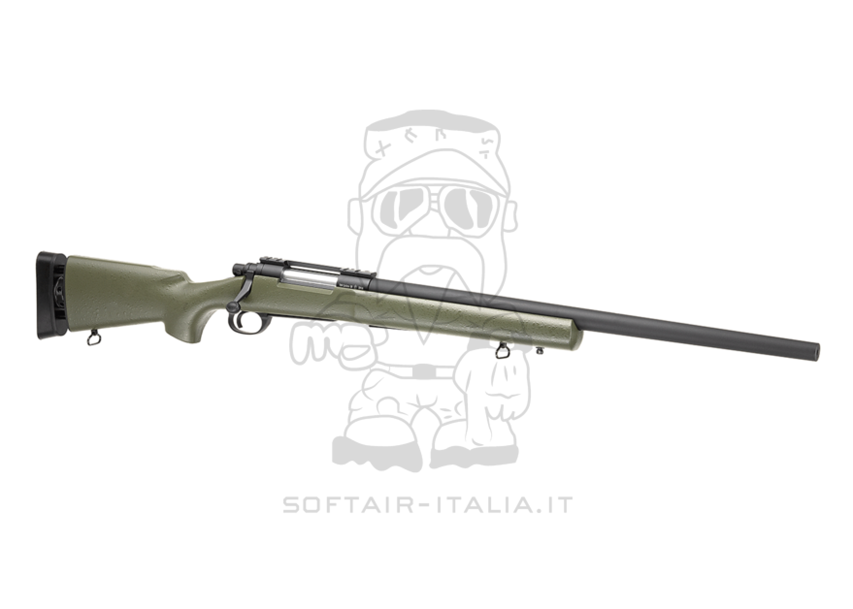 Snow Wolf M24 Type SWS OD Spring Bolt Action Sniper Rifle by Snow Wolf