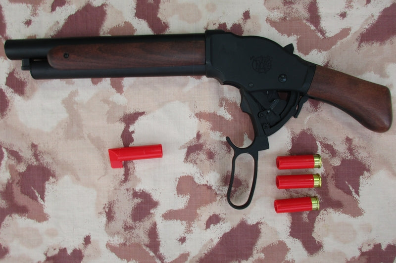 M1887 Terminator Lever Action Saw Off Gas Shotgun Real Wood Shell Ejection by S&T Armament
