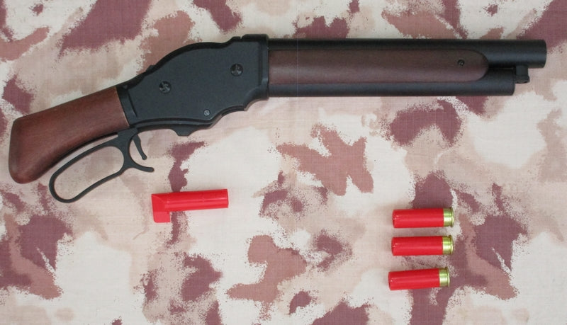 M1887 Terminator Lever Action Saw Off Gas Shotgun Real Wood Shell Ejection by S&T Armament