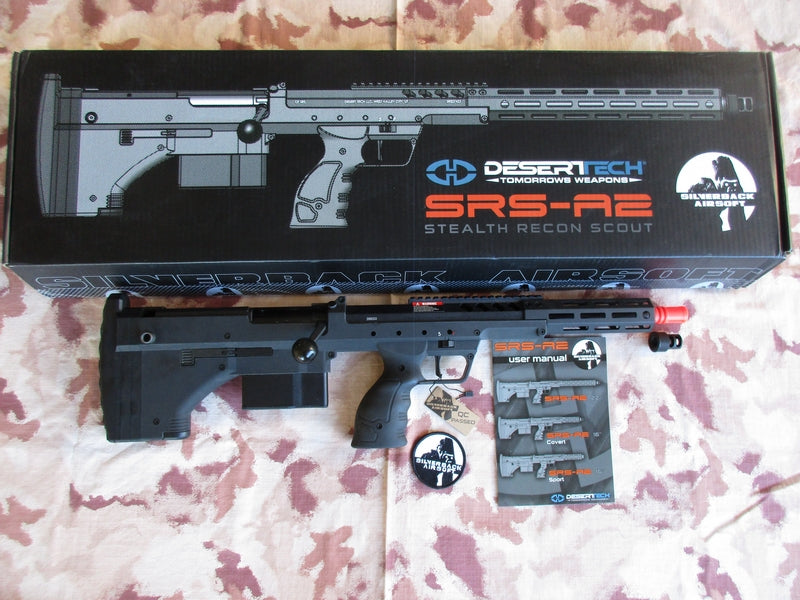 Silverback SRS A2 Covert 16 inch Barrel Licensed by Desert Tech - Bk Serial N° 2000333 by Silverback Airsoft