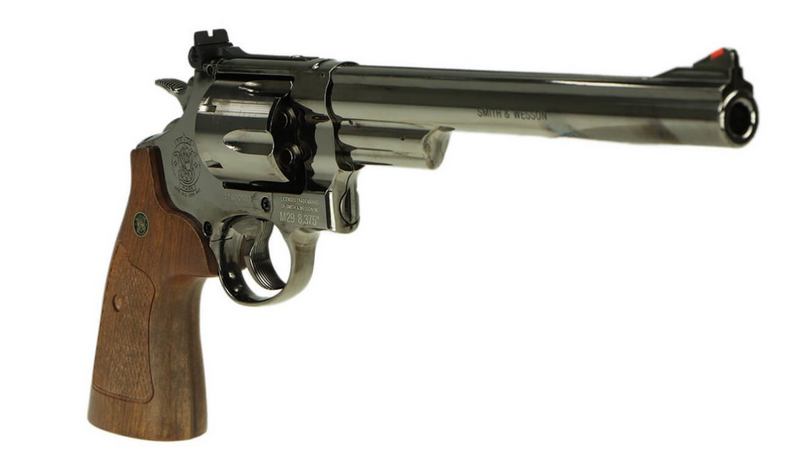 Smith & Wesson M29 .44 Magnum Co2 8 3-8" Black - Chrome Version by WG per Umarex