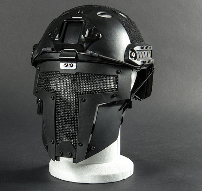 Spartan Mask Fast Helmet Mount BK