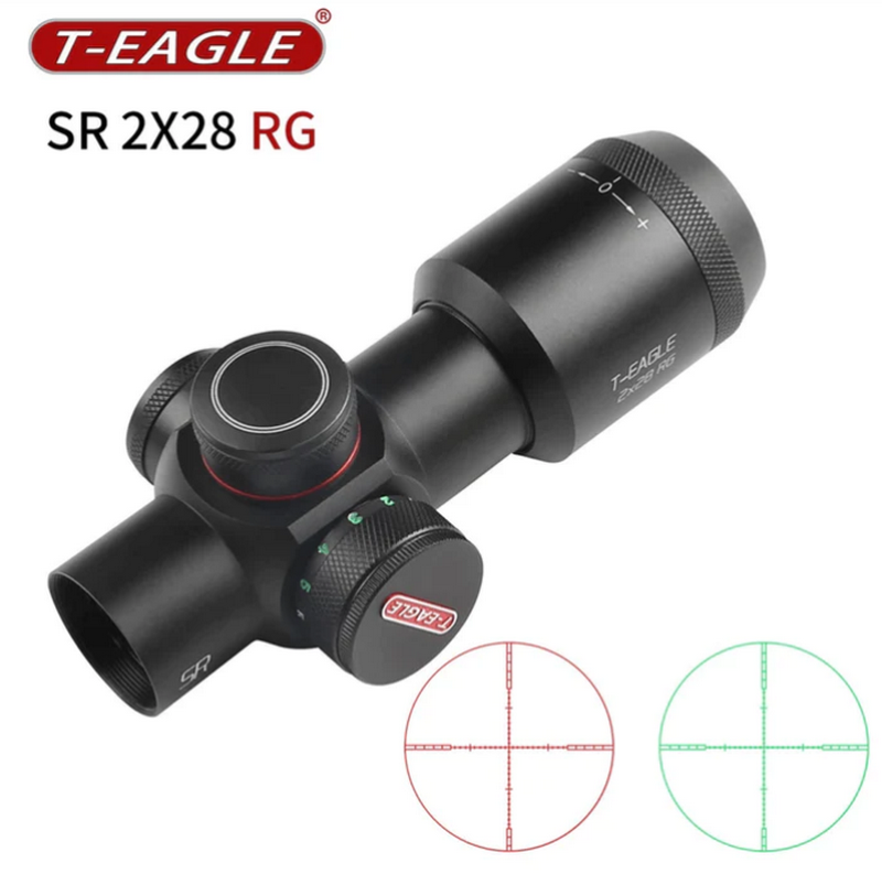 T-EAGLE SR 2X28 SCOPE RG with 30mm. Mounts by T-EAGLE
