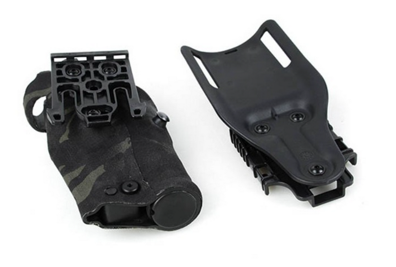 TMC G17 - G18 etc. 354DO ALS Optic and Flashlight Tactical Multicam Black Holster by TMC