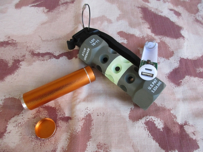 TMC M84 Flash Bang Dummy Grenade 12v - PC Recharger CR123 - 18650 Battery by TMC