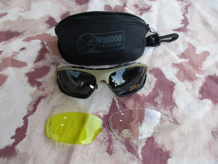 Tactical Glasses Tan Tre Lenti by Voodoo Tactical