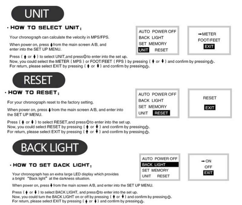 Thacometer - Chronograph - Chrony - Cronografo DP-X3400-011 Pro Chronograph by Dragonpro