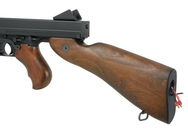 Thompson M1A1 Military Scritte e Loghi Originali Mosfet Li-Po Ready Full Wood & Metal by King Arms > Cybergun